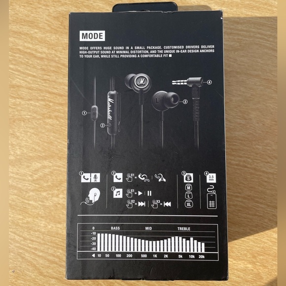 NWT Marshall Mode Wired Headphones - Picture 7 of 9